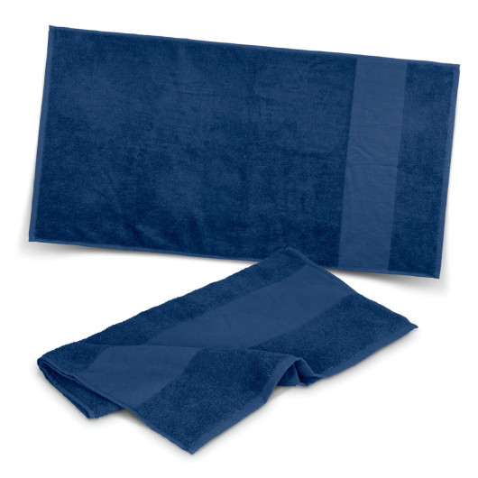 Navy Fit Cotton Sports Towels